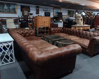 Four Hands Conrad Sofa Brown Leather