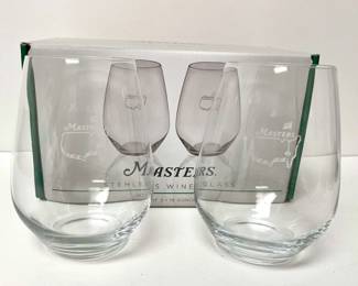 Brand New Masters Stemless Wine Glass Pair