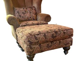 Oversize Chair and Ottoman