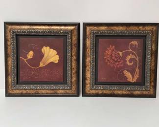Pair of Botanical Wall Art