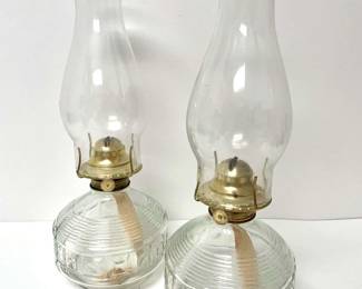 Pair of Vintage Oil Lamps