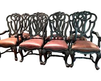 Set of Eight Stanley Furniture Costa Del Sol Messalinas Blessings Dining Chairs