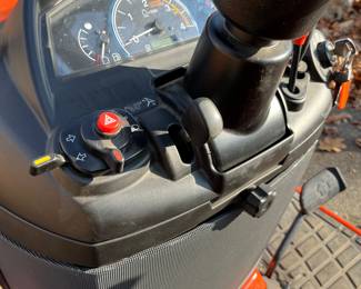 Close-up look at the Kubota Tractor, model BX2380.