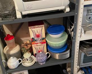 George Foreman rotisserie; kitchen appliances, cookware & accessories.