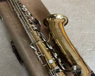 Pierret Oxford saxophone with case.