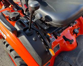 Close-up look at the Kubota Tractor, model BX2380.