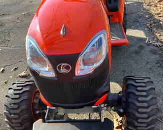 Close-up look at the Kubota Tractor, model BX2380.