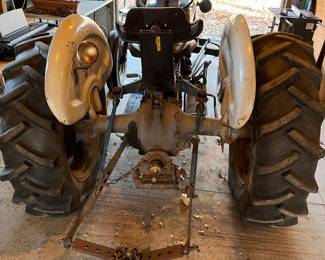 Close-up view of the Ford 2000 tractor.