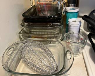 Bakeware/cookware — kitchen full.