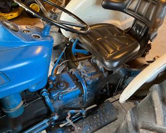 Close-up view of the Ford 2000 tractor.