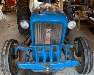 Close-up view of the Ford 2000 tractor.