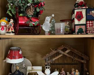 Christmas/holiday decorations and decor.