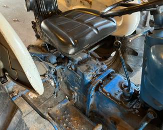 Close-up view of the Ford 2000 tractor.