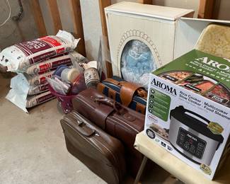 Luggage (salt in background not for sale).