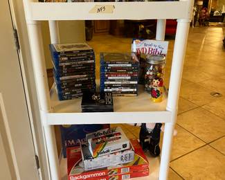 Collection of Snow globes, Games, DVDs, Marbles 