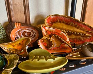 Huge Collection of Vintage Ashtrays 