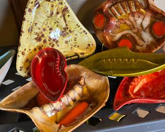 Huge Collection of Vintage Ashtrays 