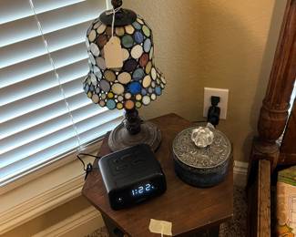 Electric Tiffany Side Lamp   