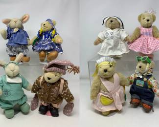 Hoppy Vanderhare/Muffy Vanderbear Rabbits & Bears "A" - 8 Total