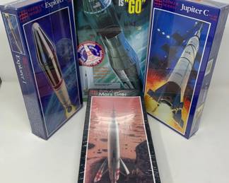(4) Vintage Model Rocket Kits - NIB - Revell & Glencoe