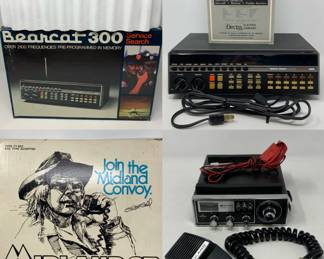 Vintage Electra Bearcat 300 & Midland Convoy Buddy CB Radio