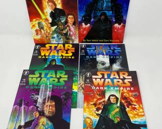 Star Wars Dark Empire Comic Books - 6 Book Set - 1990s Dark Horse Comics