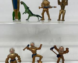 Vintage Johillco/Cherilea Lead Spacemen Figures "B" - 1950s