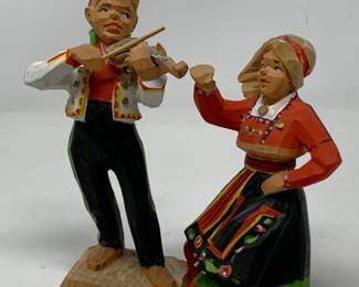 Henning of Norway Carved Wooden Musicians