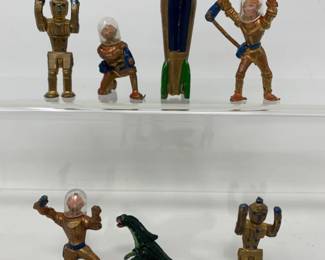 Vintage Johillco/Cherilea Cast Lead Spacemen Figures "A" - 1950s