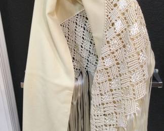 Venezuela Cream Hand Made Shawl