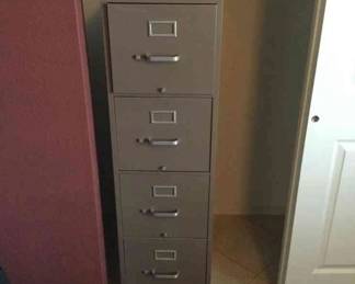 Four Drawer Filing Cabinet And Paper Shredder 