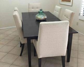 Crate And Barrel Table With Two Leafs