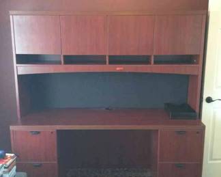 Desk With Filing Cabinet, Side Cabinet 
