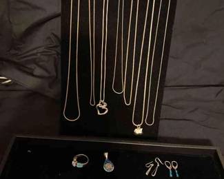 Assortment Of 925 Sterling Silver Jewelry 