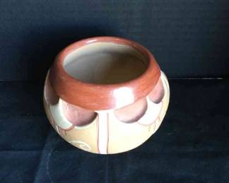 Carved Redware Pottery