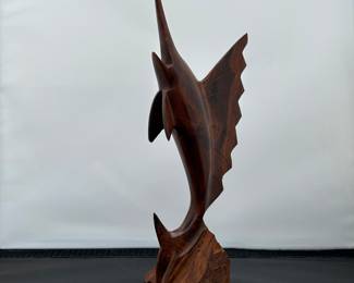 Wood Swordfish Figurine