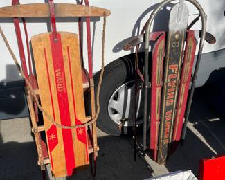 Vintage Snow Sleds: Montgomery Ward and Flying Yankee