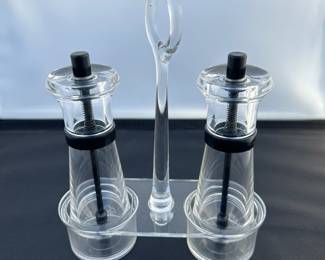 Binoculars Salt and Pepper Shakers with Holder
