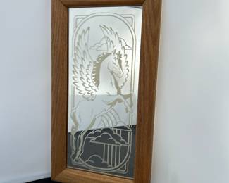 Pegasus Etched Mirror