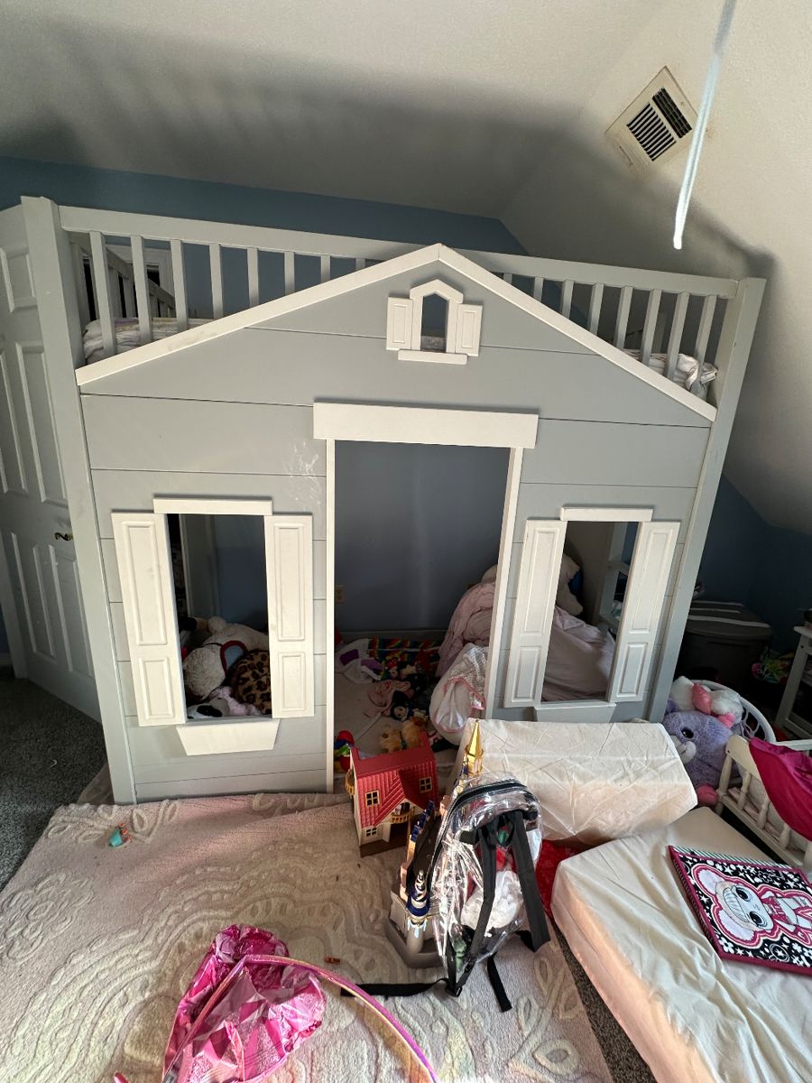 Pottery barn dollhouse bed 