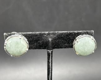 925 Silver & Quartz Earrings,  Total Weight 10g