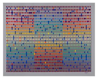 Yaacov Agam (Israel, b. 1928), untitled abstract, signed and numbered serigraph, ed. 29/36