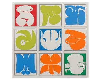 Hawa, MidCentury signed and numbered serigraph