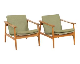 After Finn Juhl Danish Mid-Century Armchairs