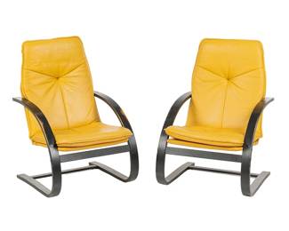 Mid-Century Cantilever Lounge Chairs