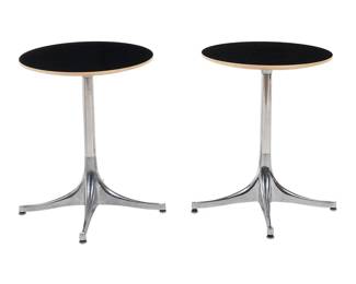 George Nelson for Herman Miller, Pair of Nelson Pedestal Tables