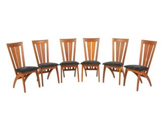 Set of six Danish Mid-Century dining chairs