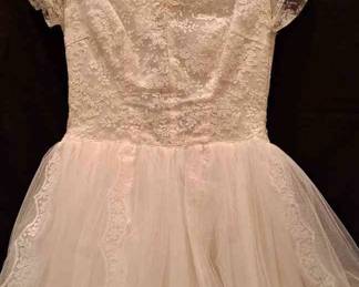 Vintage 1960 Wedding Gown
