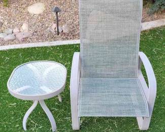 Adjustable Patio Chair and Table
