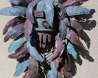 Metal Sculpture Of Headdress 